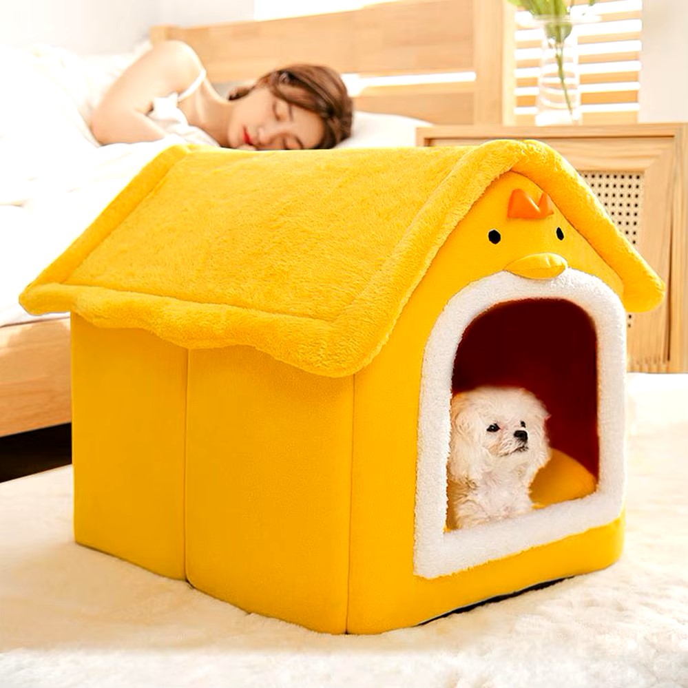 Maison pour Chien - ComfortableDogHouse™ - Jaune Poussin