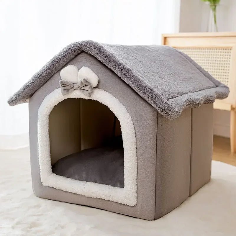 ComfortableDogHouse™ - Gris Lapin - Paradies Des Chiens