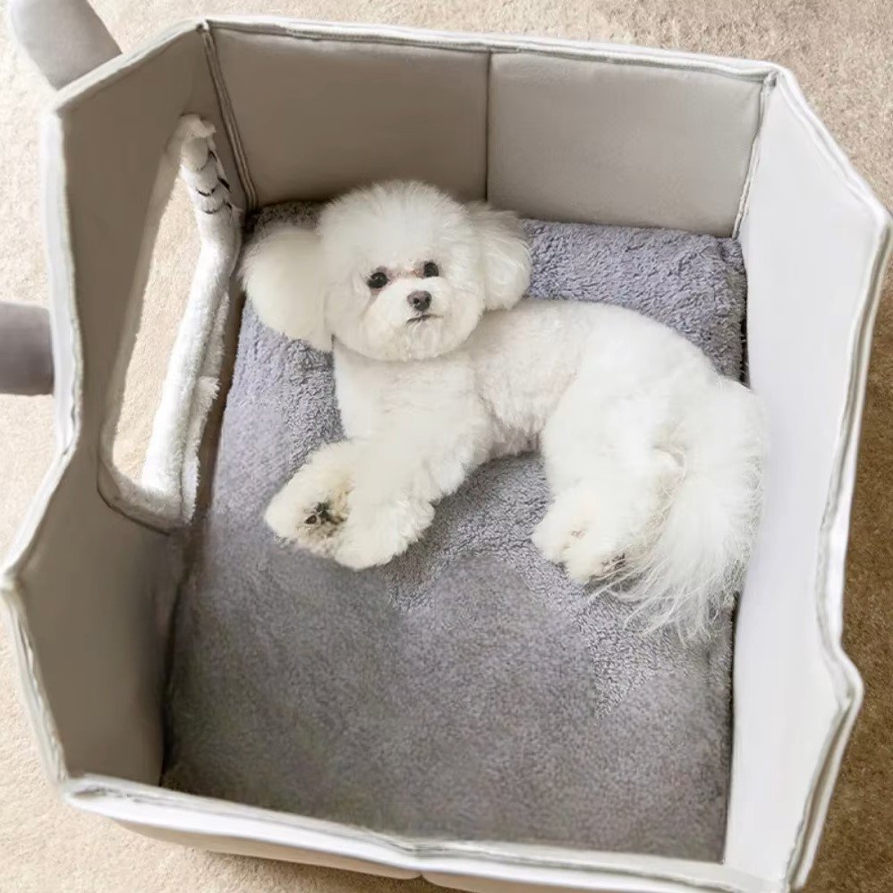 ComfortableDogHouse™ - Gris Toiture Double - Paradies Des Chiens