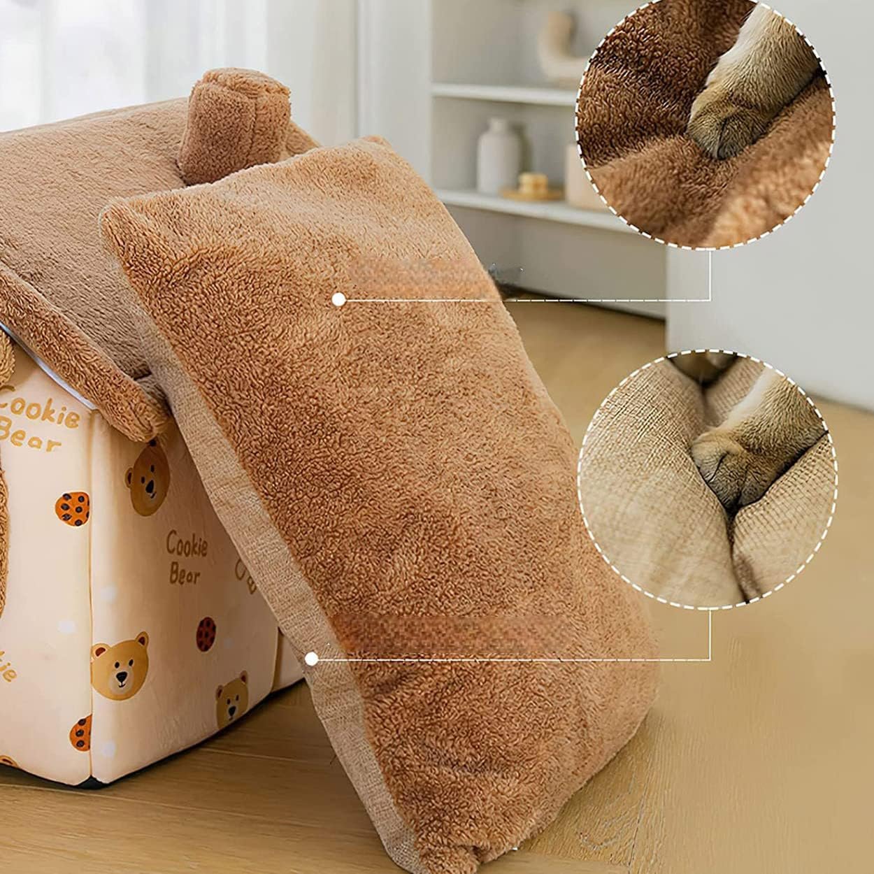 ComfortableDogHouse™ - Marron Ours - Paradies Des Chiens