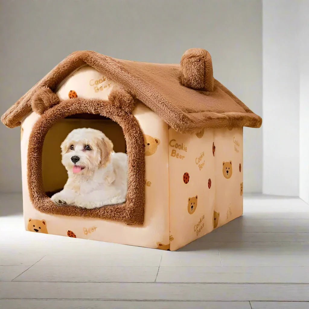 ComfortableDogHouse™ - Marron Ours - Paradies Des Chiens