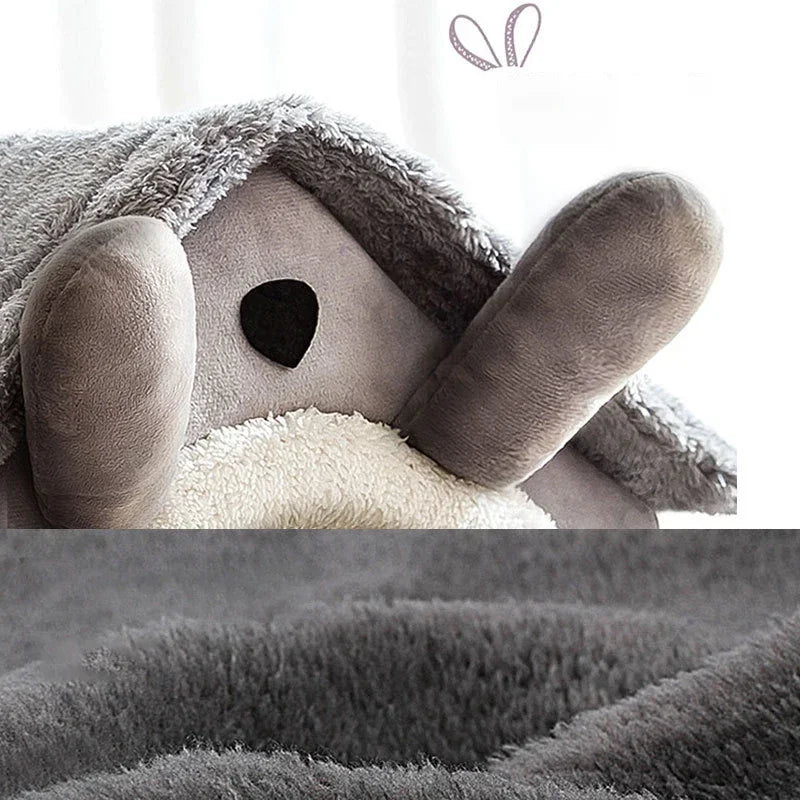 ComfortableDogHouse™ - Toit simple gris - Paradies Des Chiens