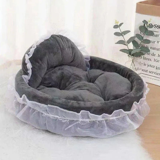 Lit Pour Chien - CuteLaceDogBed™ - Gris - Paradies Des Chiens