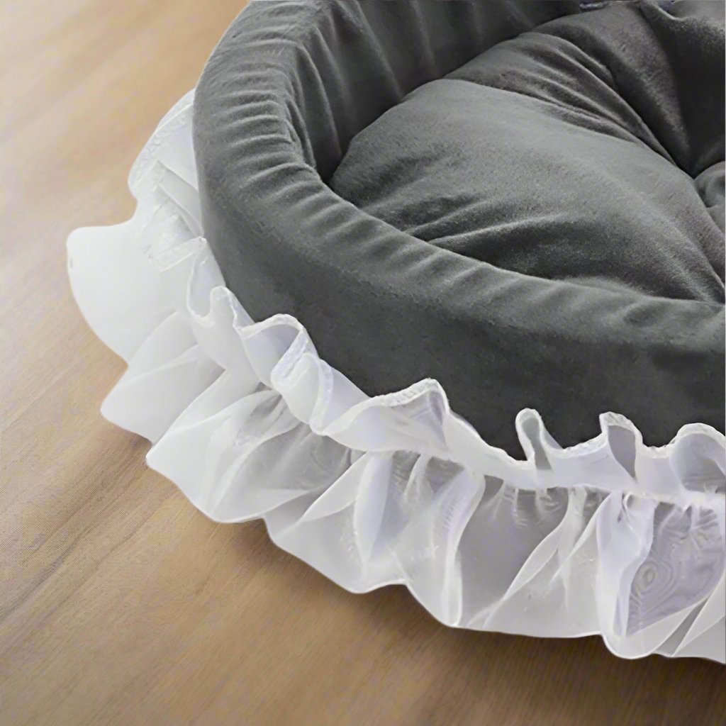 Lit Pour Chien - CuteLaceDogBed™ - Gris - Paradies Des Chiens