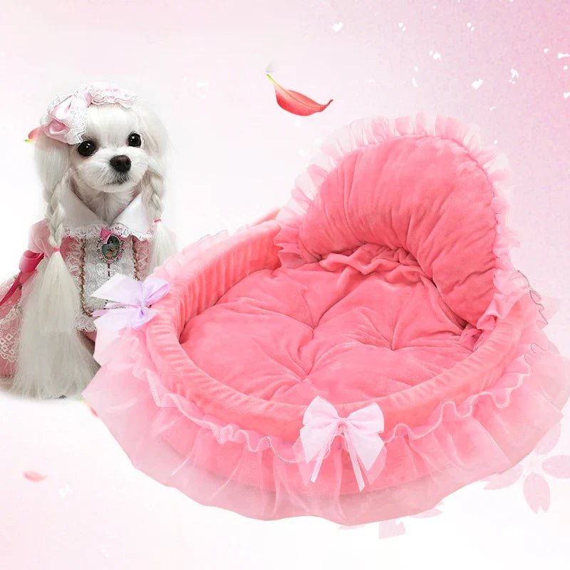 Lit Pour Chien - CuteLaceDogBed™ - Rose - Paradies Des Chiens